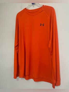 Under Armour Men’s Long Sleeve Performance Shirt - Orange~ Size Large